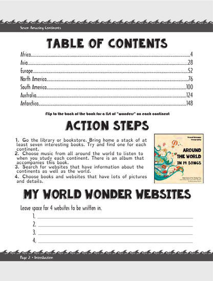 (Age 9+) Seven Amazing Continents - Travel Dreams Geography & Social Studies