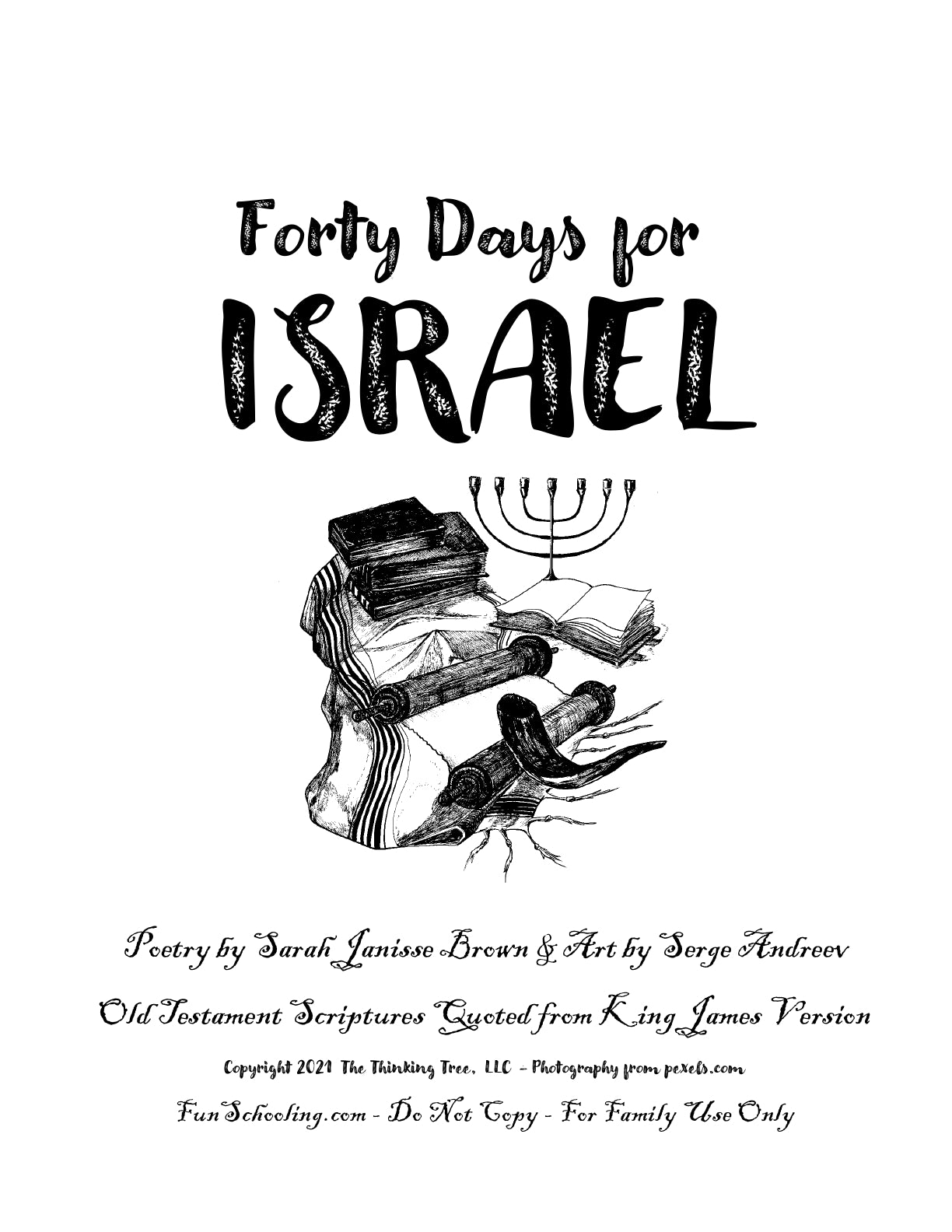 (All Ages) Poetry, Prayer & Fasting Journal - Forty Days for Israel