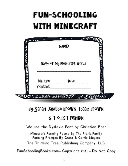 (Age 7+) Fun-Schooling Curriculum - Homeschooling With Minecraft
