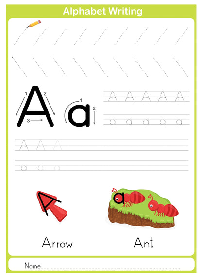 (Age 4+) Alphabet Fun-Schooling Journal - 100 Activities to Colour, Write & Draw