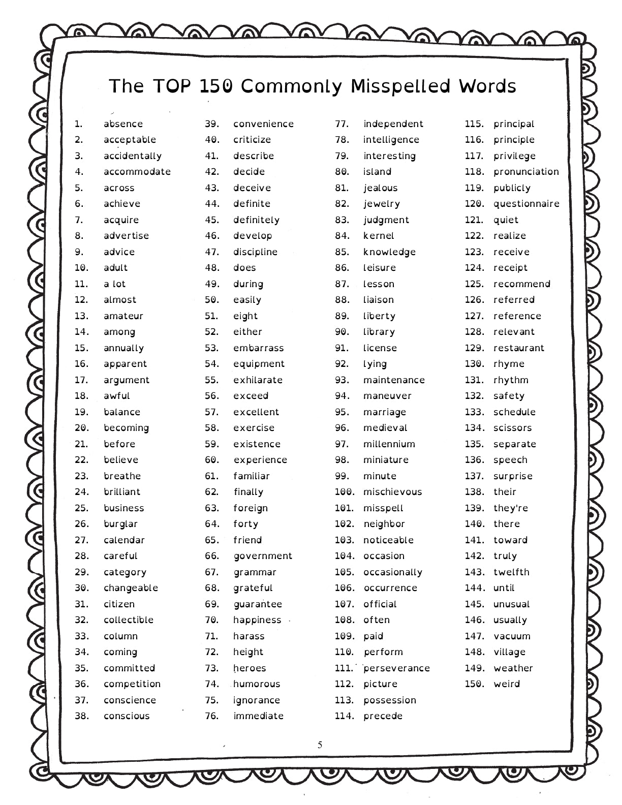 (Age 10+) Spelling Time - Master the Top 150 Misspelled Words