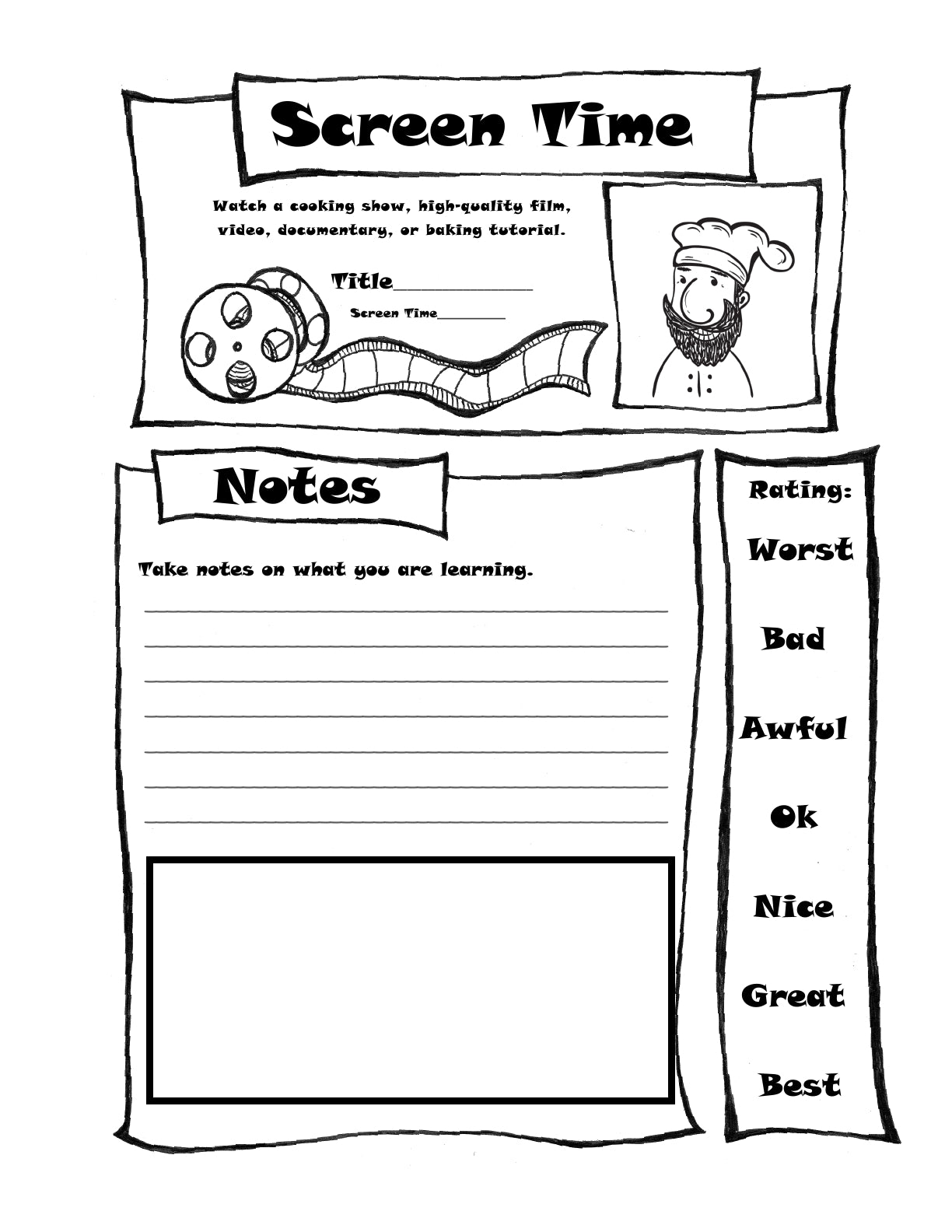 (Age 11+) The Baker's Fun-Schooling Journal