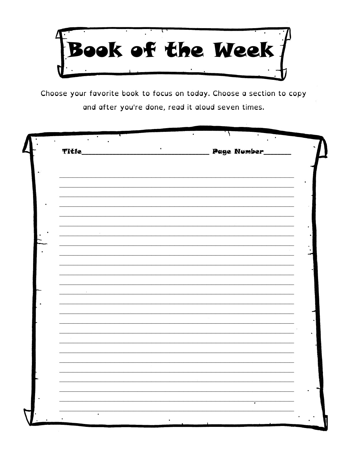 (Age 8+) Reading Time Journal - Create a Learning Portfolio about all Your Books