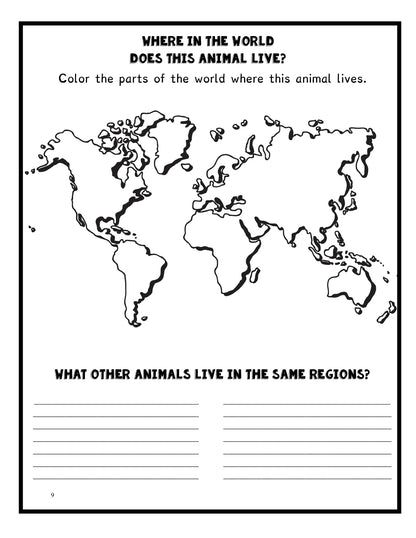 (Age 10+) All About Endangered Species - Science & Research Study Guide