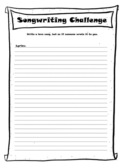 (Age 12+) The Songwriter's Fun-Schooling Journal