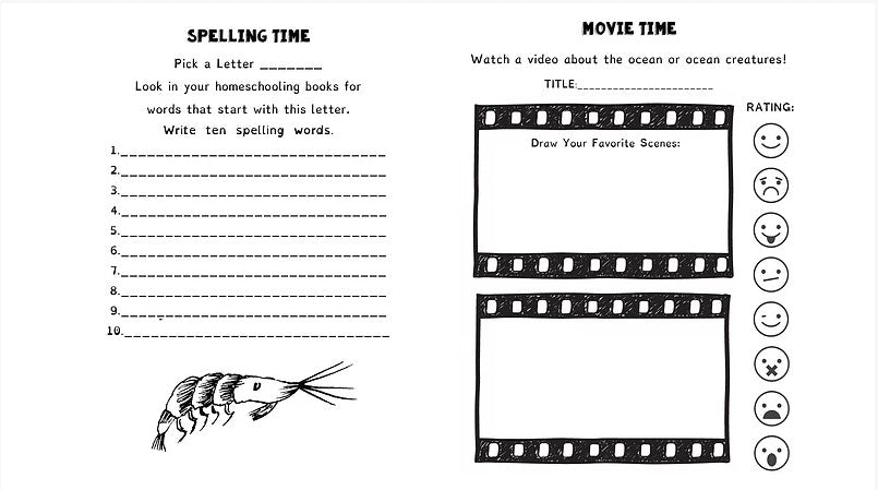 (Age 9+) All About Oceans- Homeschooling Handbook