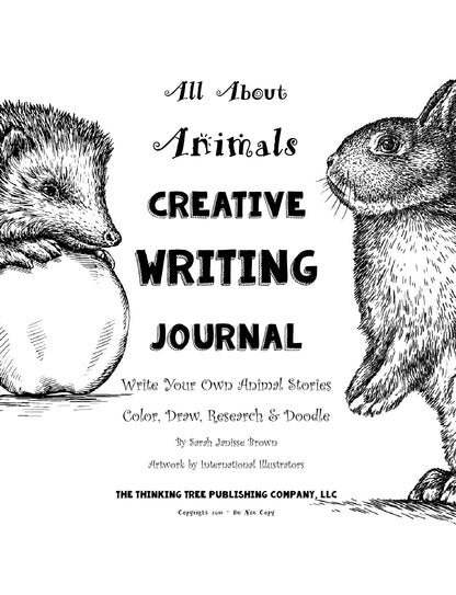 (Age 8+) All About Animals - Creative Writing & Research Journal