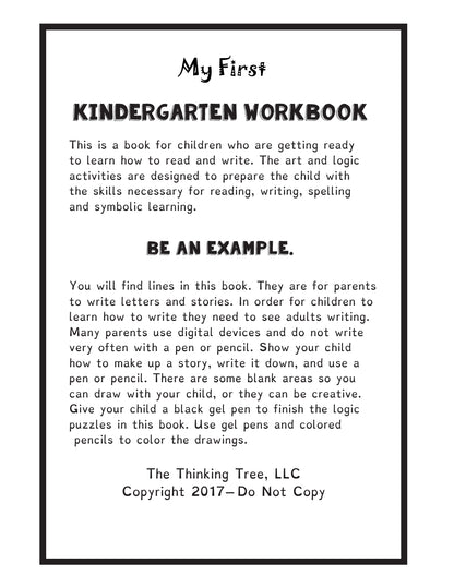 (Age 4+) My First Kindergarten Workbook
